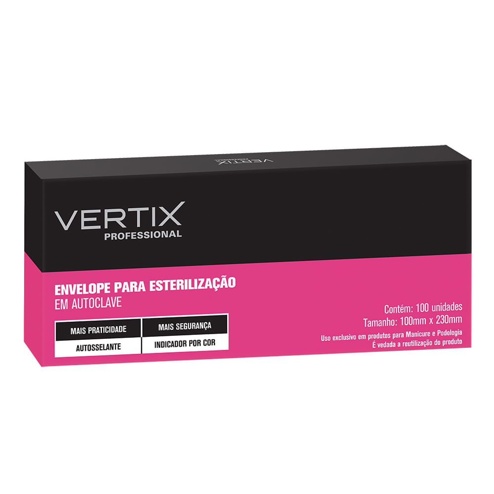 Envelope Para Esterilização 10X23Cm Vertix - Vertix