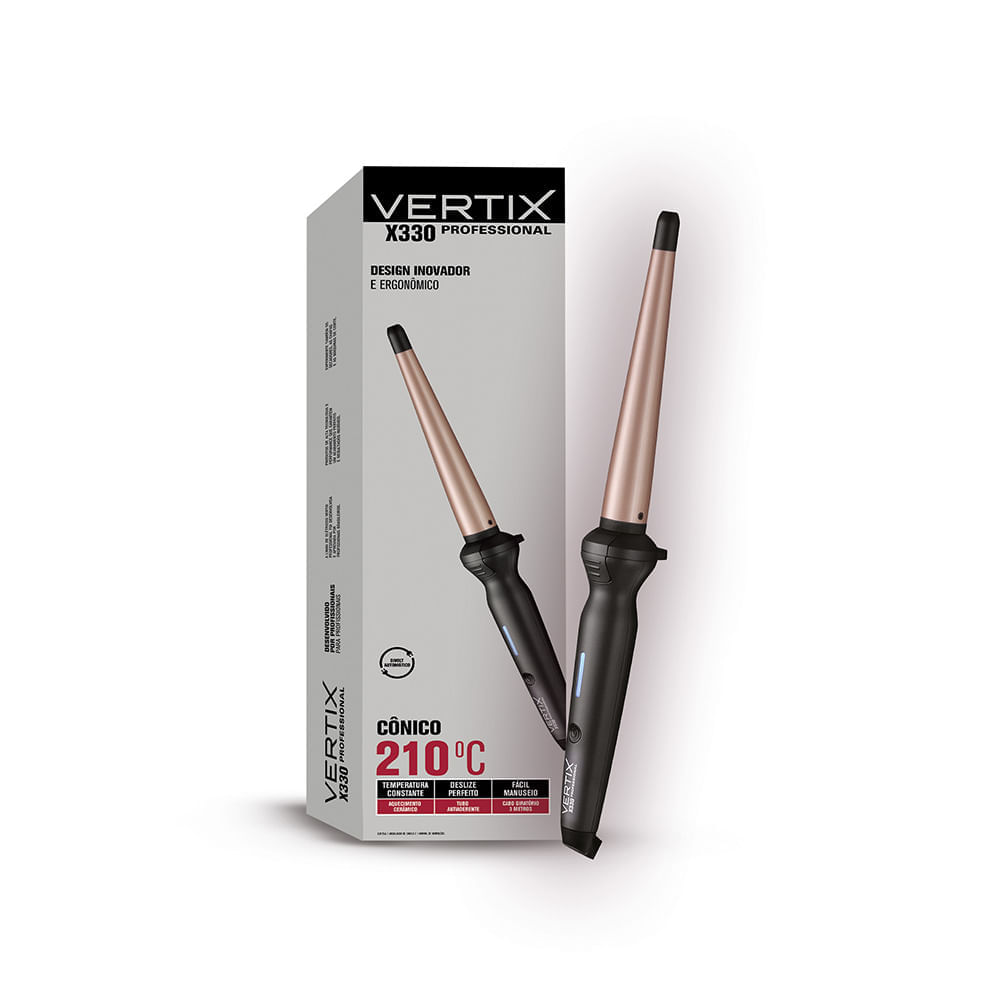 Modelador de Cabelo Profissional X330 Cônico Vertix - Vertix
