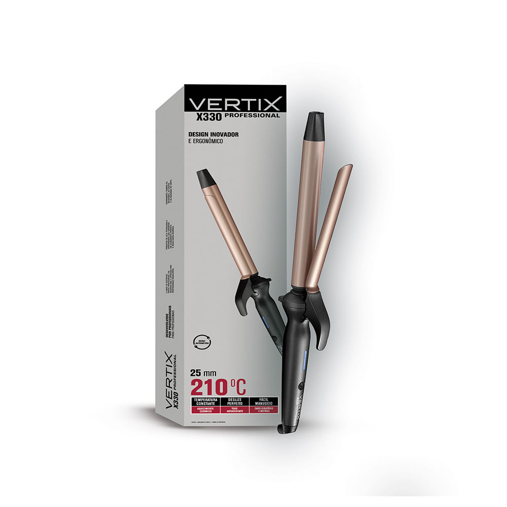 Modelador de Cabelo Profissional X330 25mm X 170mm Vertix - Vertix
