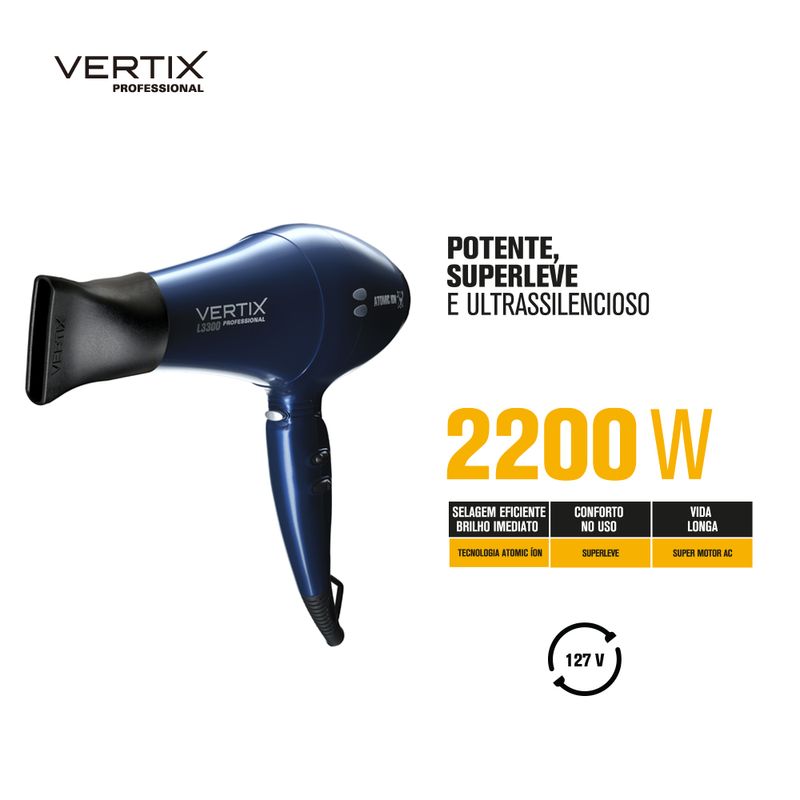 ELÉTRICOS - Cabeleireiro Vertix Secadores Cabelo Até 2000 W