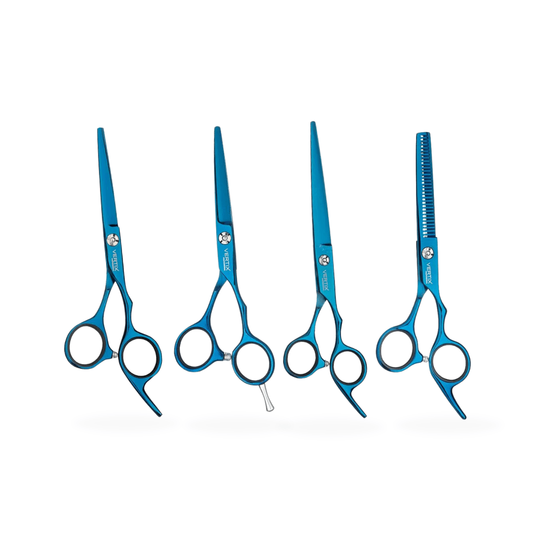 Kit Tesouras Blue Titanium - Vertix - Vertix